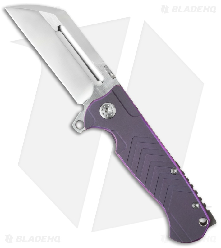 Andre de Villiers Mid-Tech Butcher V2 Knife Violet (3.75" Satin) AdV