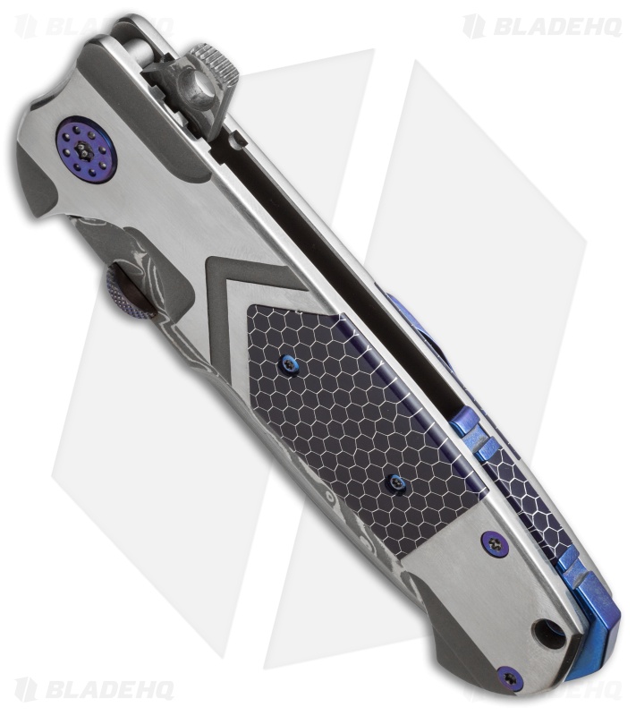 Andre de Villiers TrailBoss Knife Arrow Titanium/C-Tek (3.875" Damascus) AdV