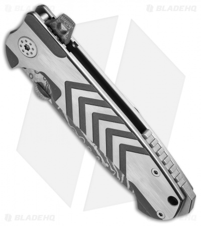 Andre de Villiers TrailBoss Knife Arrow Titanium (3.875" Damascus) AdV