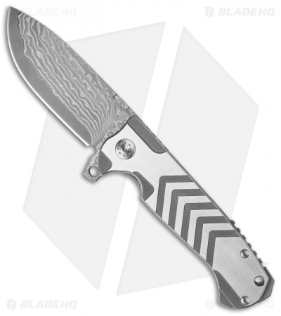 Andre de Villiers TrailBoss Knife Arrow Titanium (3.875" Damascus) AdV