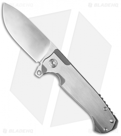 Andre de Villiers Mid-Tech TrailBoss Knife Titanium (3.875" Satin) AdV