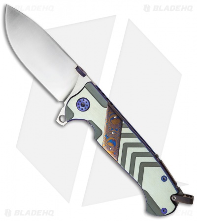 Andre de Villiers TrailBoss Knife Arrow Titanium/Mokuti (3.875" Satin) AdV