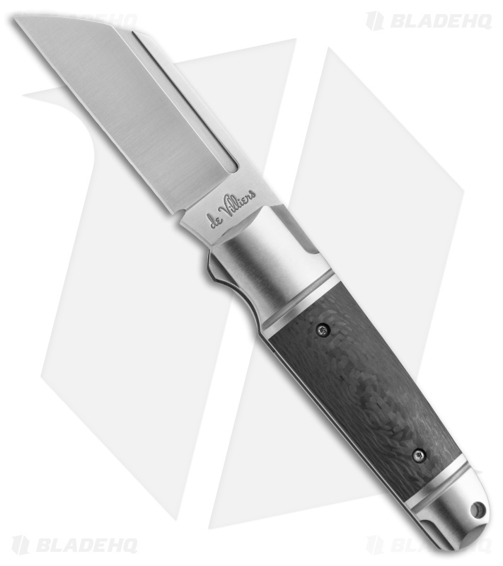 Andre de Villiers Pocket Butcher Slip Joint Knife Carbon Fiber (2.9" Satin) AdV
