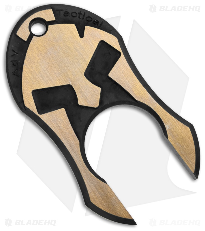 Andre de Villiers AdV Tactical Spartan Pocket Knuck V2 - Black/Bronze Titanium