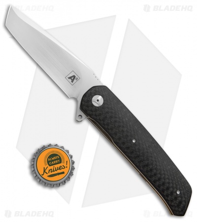 A2 Andre Thorburn/Van Heerden A7 Tanto Flipper Knife Carbon Fiber (3.5" Satin)