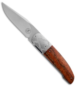 Andre Thorburn Custom L40 Front Flipper Knife Stabilized Oak (3.25" Satin) 