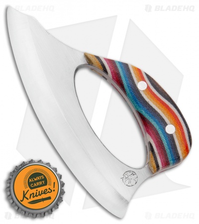 Andreas Kalani Custom Skinner Pro Canvas Micarta Multi Color (Satin 80CRV2)