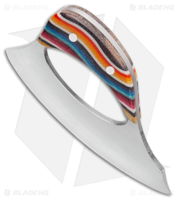 Andreas Kalani Custom Skinner Pro Canvas Micarta Multi Color (Satin 80CRV2)