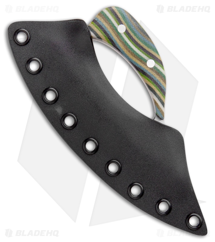 Andreas Kalani Custom Skinner Pro Canvas Micarta Yellow/Green (Satin 80CRV2)