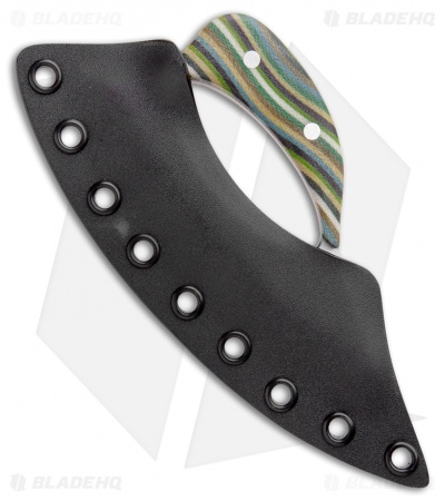 Andreas Kalani Custom Skinner Pro Canvas Micarta Yellow/Green (Satin 80CRV2)