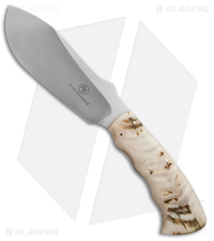Arno Bernard Knives Rhino Fixed Blade Knife Sheep Horn (4.75" Satin