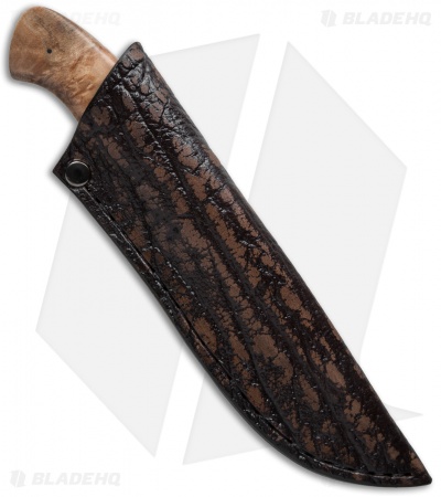 Arno Bernard Knives Zebra Fixed Blade Knife Maple Burl (4" Satin)