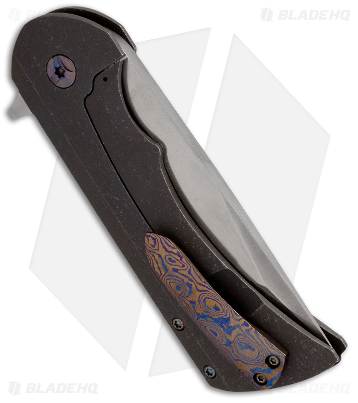 Rick Barrett Custom Honor Tanto Proto Flipper Knife (3.5" Hamon) 1 of 2