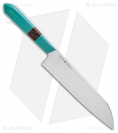 Mattia Borrani Teal Hanscarta Chef's 7" Santoku 