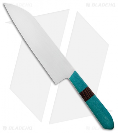 Mattia Borrani Teal Hanscarta Chef's 7" Santoku 