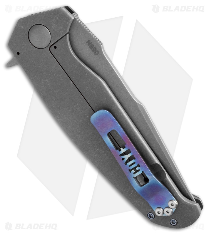 Bill Coye Whiskey 2 Frame Lock Flipper CF/Timascus (4.25" Acid Wash)