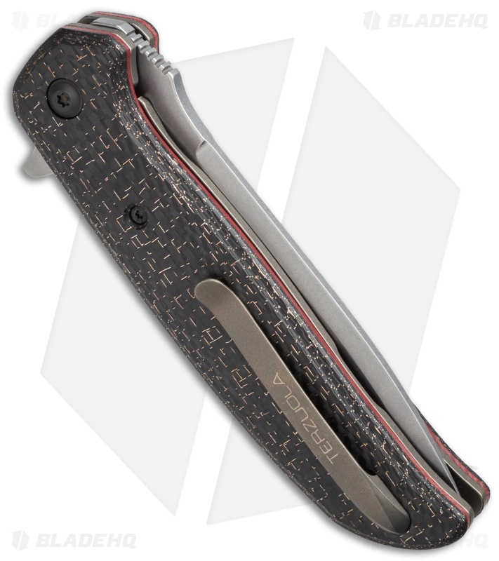 Bob Terzuola Custom ATCF Variant Flipper Knife LSCF (3.875" Stonewash