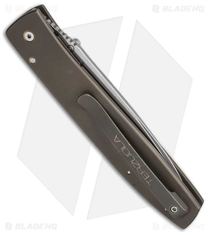 Bob Terzuola Custom Talon Liner Lock Knife Stag (3.5" Polish) 