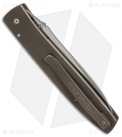 Bob Terzuola Custom Talon Liner Lock Knife Cocobolo Wood (3.5" Polish) 