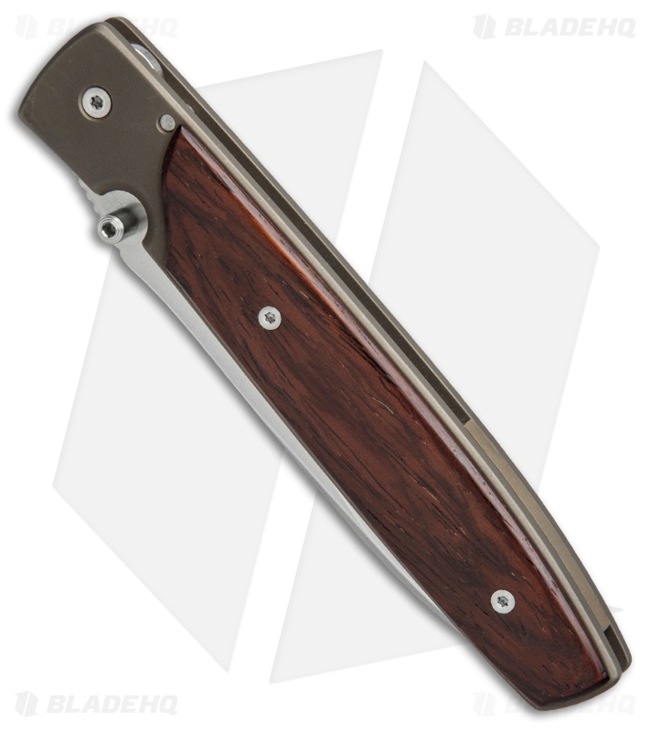 Bob Terzuola Custom Talon Liner Lock Knife Cocobolo Wood (3.5" Polish) 