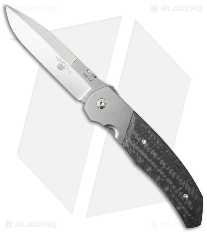 Bob Terzuola Custom Eagle Rock Knife Carbon Fiber/Ti (4" Polish) 21
