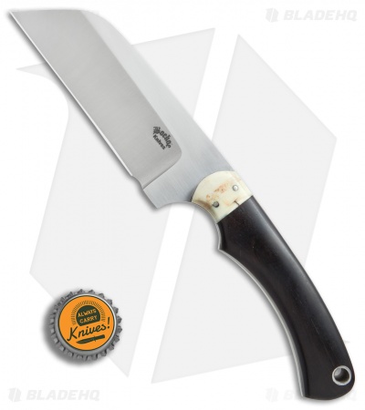 Boekoe Knives Aloe Chopper Fixed Blade Knife Ebony/Warthog Ivory (4.1" Satin)