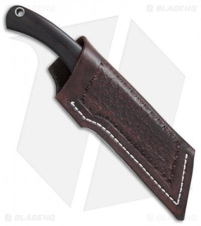 Boekoe Knives Aloe Chopper Fixed Blade Knife Ebony/Warthog Ivory (4.1" Satin)