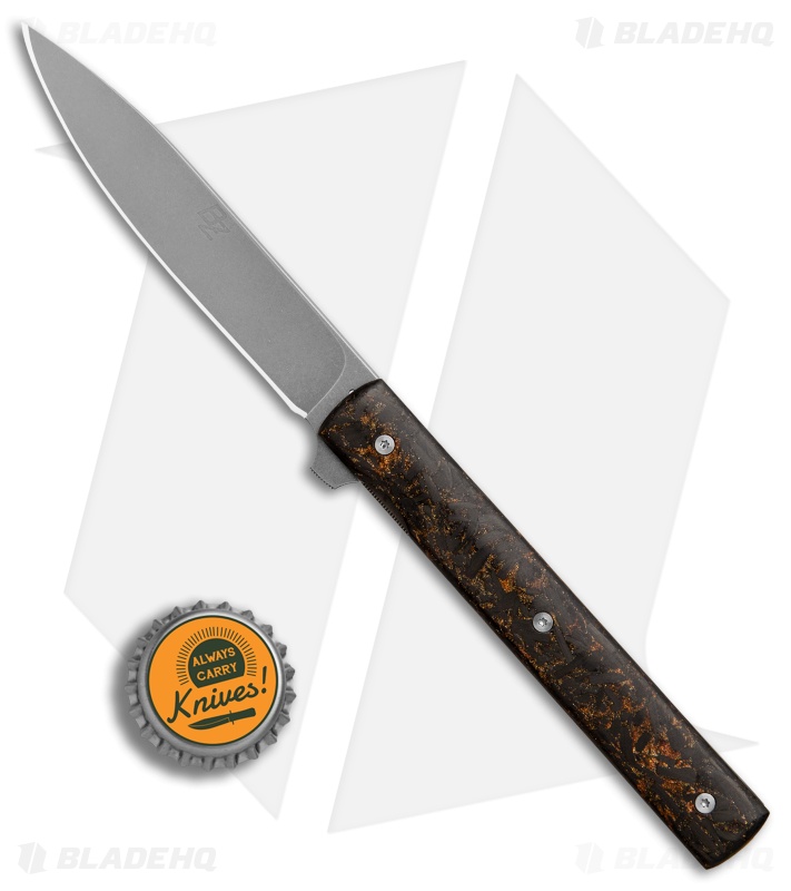 TNP014 引き裂き/Shred Brad Zinker Fruit Knife Liner Lock Flipper Copper Shred CF (3.75