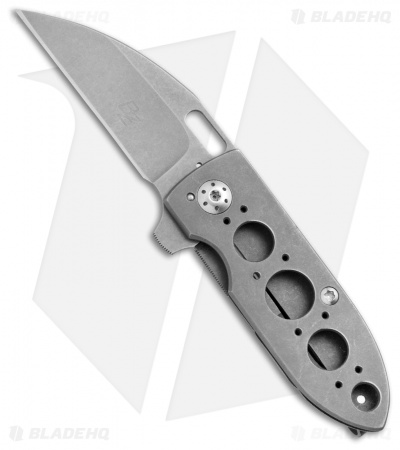 Brad Zinker Custom Mini Wharny Frame Lock Knife (2" BB Stonewash )