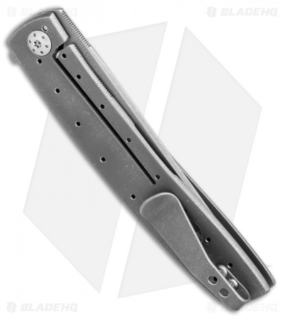 Brad Zinker Custom T-Arc Flipper Frame Lock Knife Ti (3.3" BB/SW Duplex)