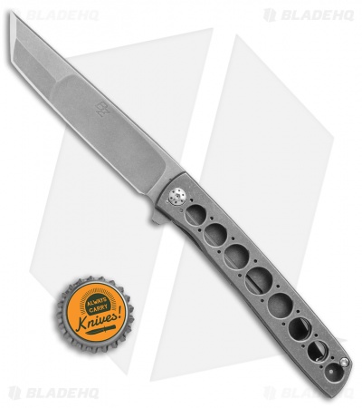 Brad Zinker Custom T Flipper Frame Lock Knife Ti (3.75" SW/BB Duplex)