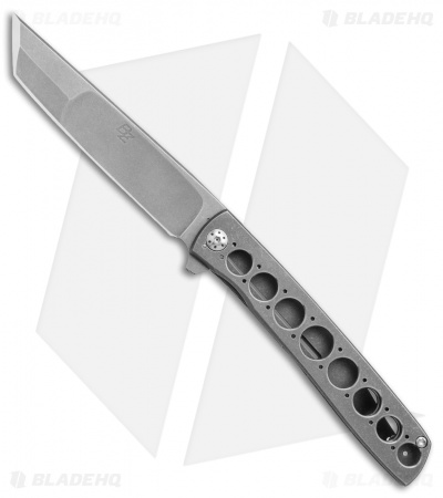 Brad Zinker Custom T Flipper Frame Lock Knife Ti (3.75" SW/BB Duplex)