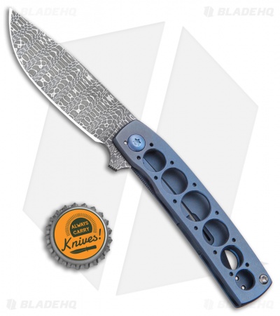 Brad Zinker FR Flipper Knife Blue Titanium (2.9
