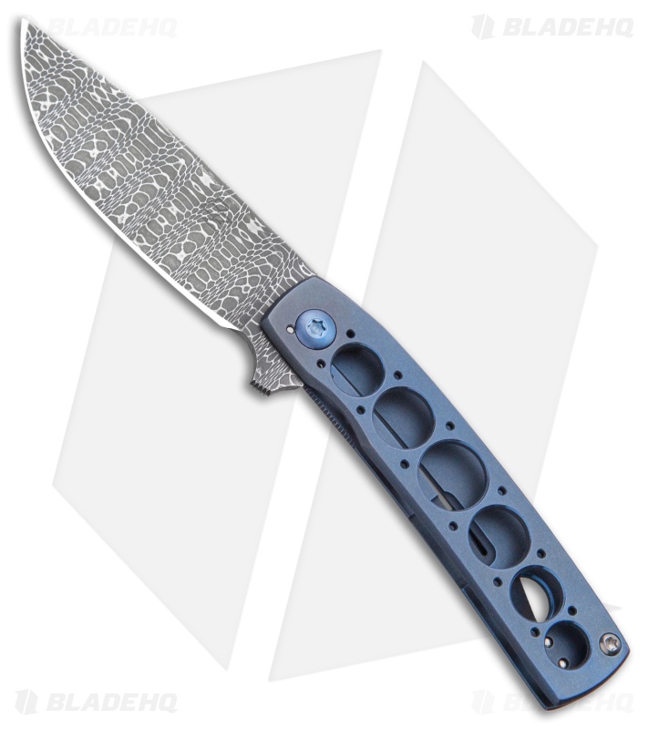 Brad Zinker FR Flipper Knife Blue Titanium (2.9