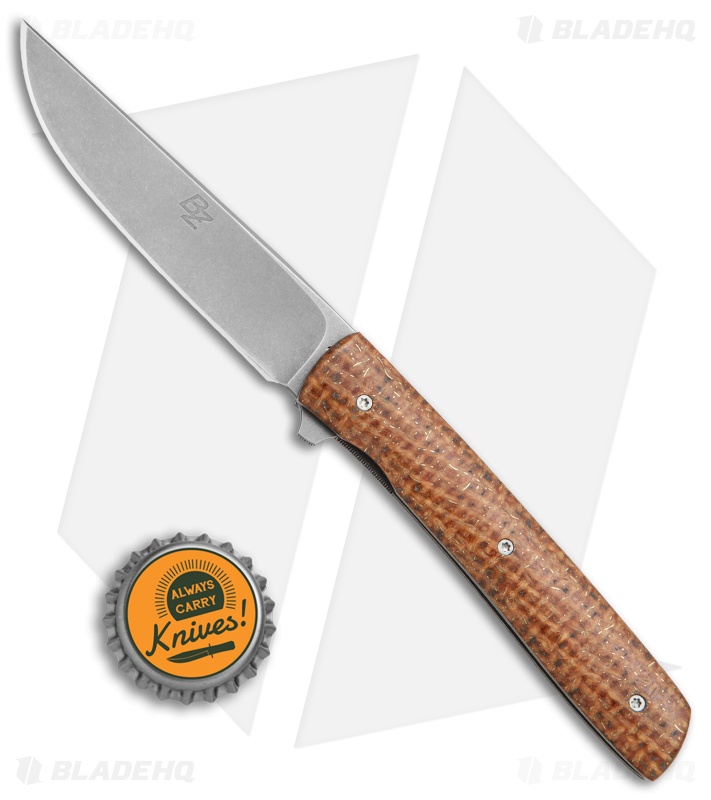 Brad Zinker T LLF Flipper Liner Lock Knife LS Kevlar (3.4" BB/SW)