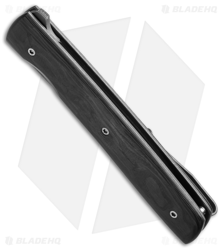 Brad Zinker Custom Trapper Liner Lock Flipper Carbon Fiber (3.3" BB/SW)