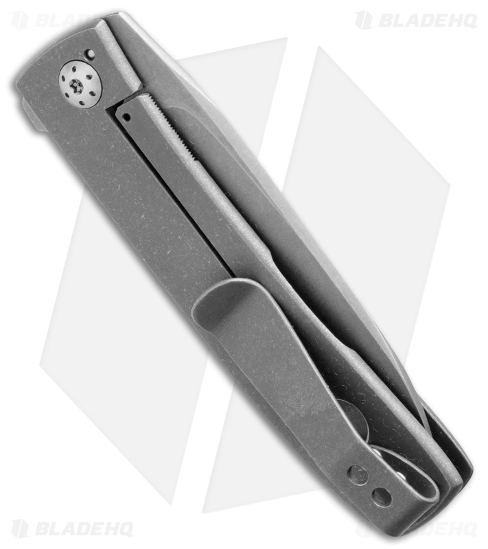 Brad Zinker FR1-SR Frame Lock Flipper Knife Titanium (3