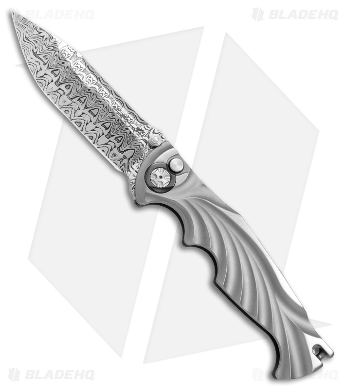 Brian Tighe Custom Tighe Breaker Clip Integral Automatic Knife (4" Damascus)