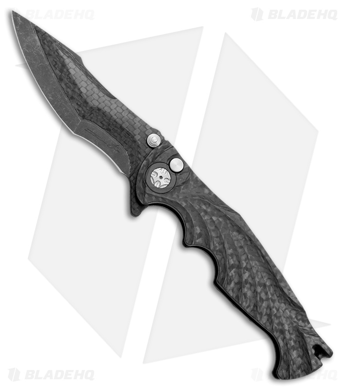 Brian Tighe Custom Tighe Breaker Integral Knife Carbon Fiber (3.8" Acid SW/CF))