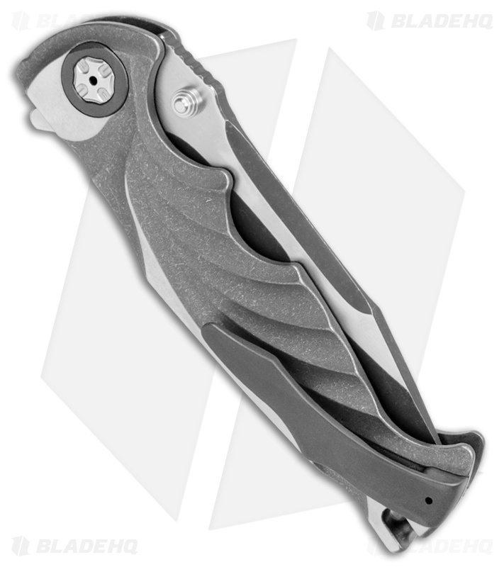 Brian Tighe Custom Tighe Breaker Integral Knife Titanium (4" Acid Wash)
