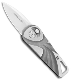 Brian Tighe Custom Tighe Nee Automatic Knife Two-Tone Titanium (1.9" Hand Satin)