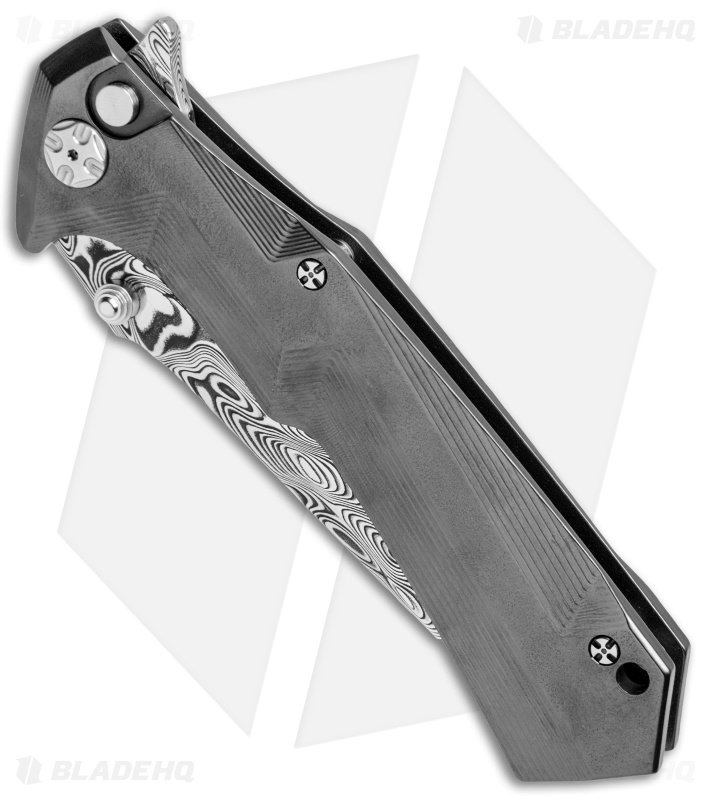 Brian Tighe Custom Tighe Tac Tanto Knife Zirconium (4" Damasteel)