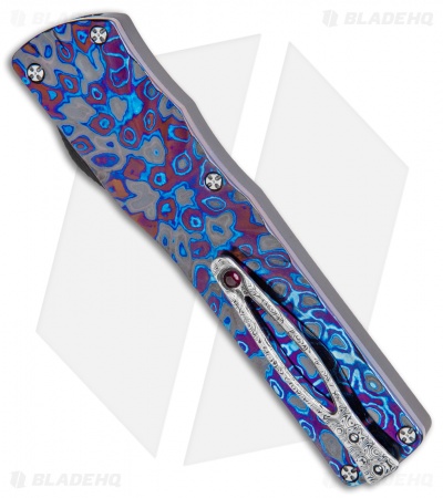 Brian Tighe Custom Twist Tighe Dagger OTF Black/Timascus (3.75" Damacore) 2