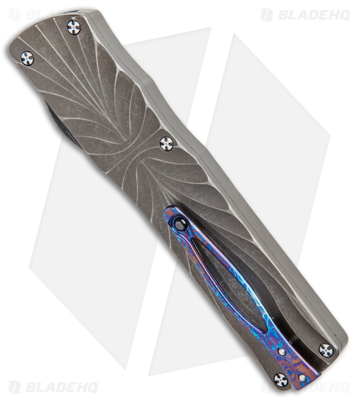 Brian Tighe Custom Twist Tighe Dagger D/A OTF Automatic Knife (3.6" Damacore)