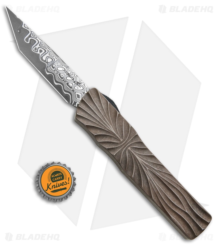 Brian Tighe Custom Twist Tighe Tanto D/A OTF Automatic Knife (3.6" Damacore)