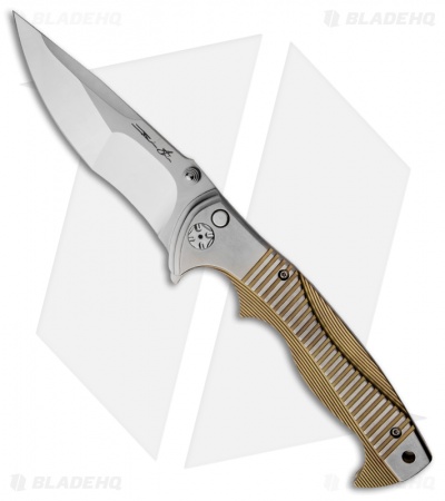 Brian Tighe Custom Tighe Rade HD Knife Titanium Folder (4" Polish)
