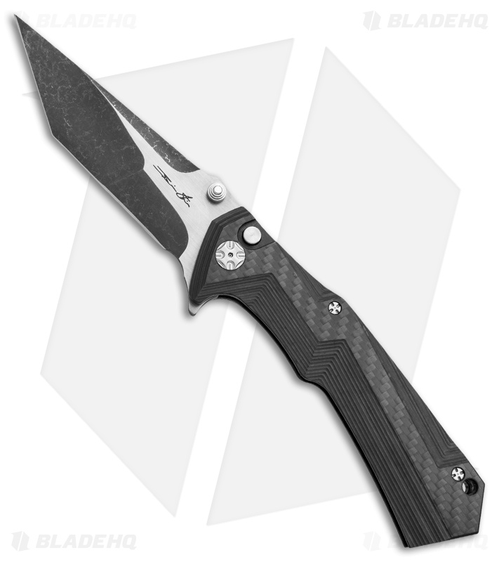 Brian Tighe Custom Tighe Tac Tanto Knife Carbon Fiber (4" Acid Wash) TTT