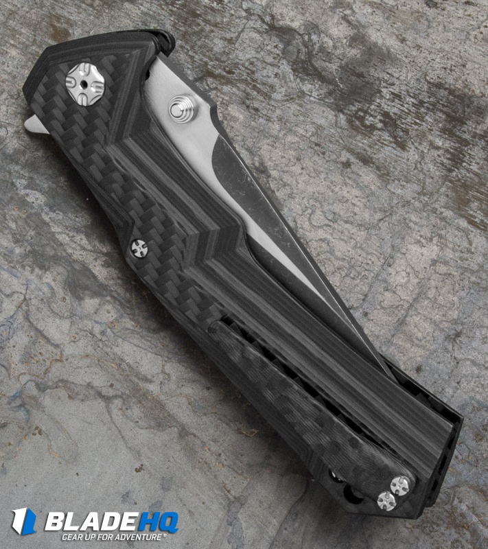 Brian Tighe Custom Tighe Tac Tanto Knife Carbon Fiber (4" Acid Wash) TTT