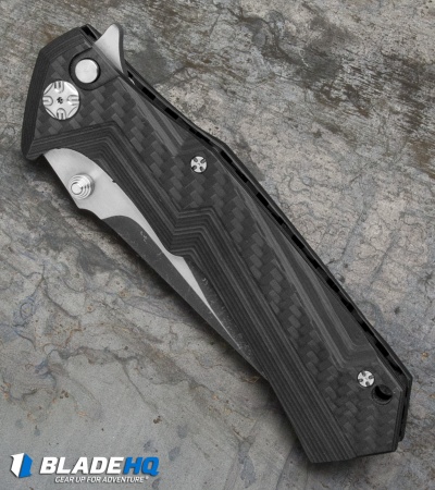 Brian Tighe Custom Tighe Tac Tanto Knife Carbon Fiber (4" Acid Wash) TTT