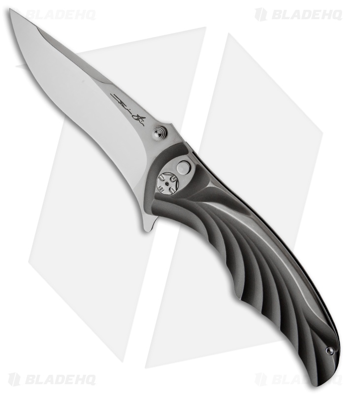 Brian Tighe Custom Tighe Coon Knife Fluted Titanium (3.75" Polished)